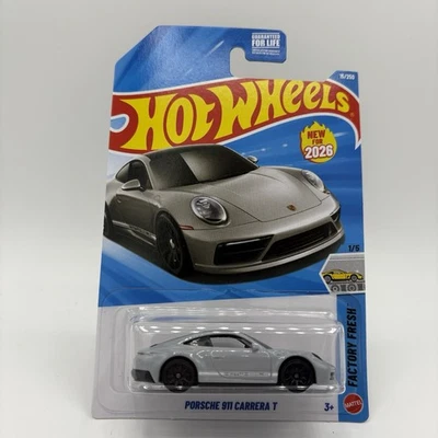 2026 Hot Wheels Porsche 911 Carrera T серый из чехла - Изображение 1 из 4