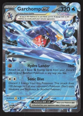 Garchomp ex - 038/182 Double Rare Pokemon TCG SV04: Paradox Rift NM - Image 1 of 2
