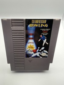 Championship Bowling Authentic, Tested - NES - Cart Only!