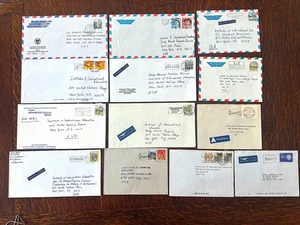 Switzerland 1990s Lot of 13 Superb Commercial Covers to USA - Picture 1 of 2