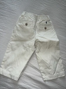 Polo By Ralph Lauren Classic Khaki Pants 12 Month Flat Front Boys Baby Elastic - Picture 1 of 9