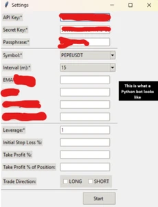 Crypto Trading Bot, strategy based of EMAs - Picture 1 of 1