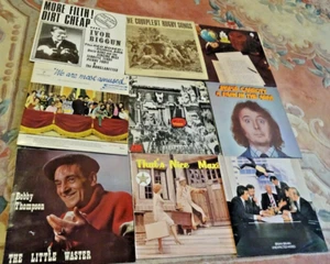A Collection of 9 x Vintage Comedy Albums - Vinyl Records - Foto 1 di 10