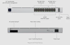 Ubiquiti UniFi Switch Pro 24 PoE Gen2 400W (USW-Pro-24-POE) 24x 1gb, 2x 10G SGP+ - Picture 1 of 4