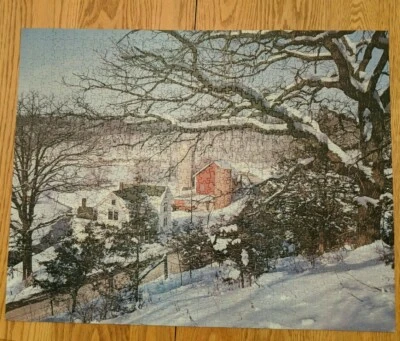 Crown Guild Jigsaw Puzzle January Near Mt Horeb Wisconsin 21.5" x 27.5" 1000 Pcs - Image 1 of 4