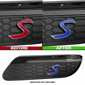 Calcomanía Scuttle indicador MINI F-Series LCI 2 lados S (par) - azul eléctrico - Imagen 1 de 1