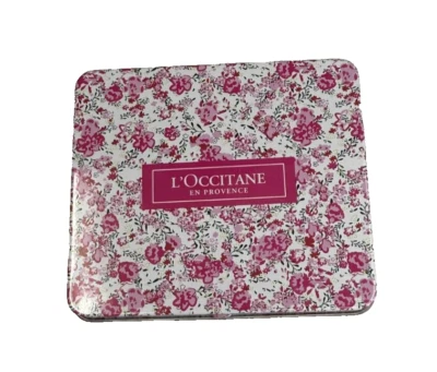 L'Occitane En Provence Estuche de Lata Cosmético Vacío Estampado Floral Nuevo Foto 1 de 4