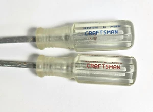 Craftsman Small Mini Phillips/Flat Slotted Screwdriver Set 41541 41542 USA - Picture 1 of 4