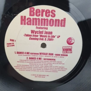 Beres Hammond Featuring Wyclef Jean Dance 4 Me 12" Single Promo 2000 US PROMO 36 - Bild 1 von 4
