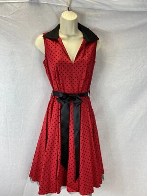 Vestido Rockabilly Retro Años 50 Años 40'/50 Mujer Algodón Vestido Foto 1 de 3