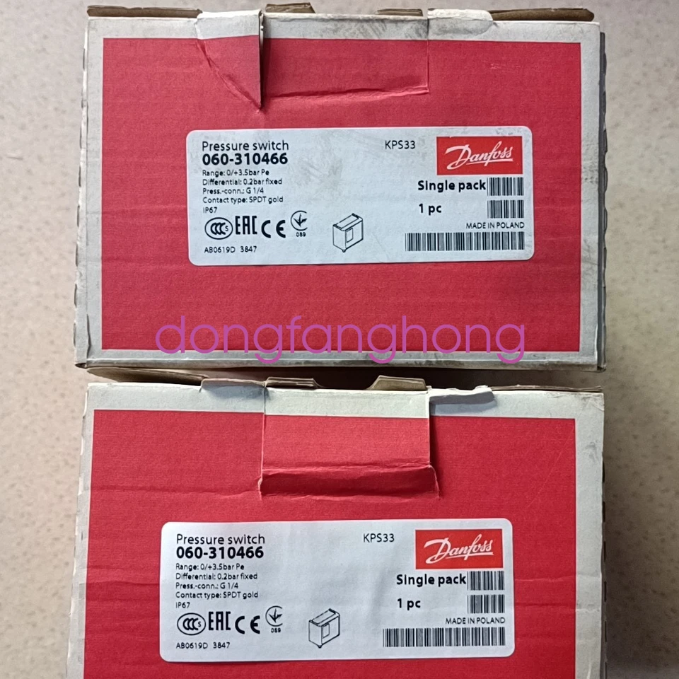 1PC Brand New Danfoss KPS33 060-310466 Pressure Switch DHL or FedEX or UPS - Image 1 of 1
