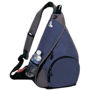 10 Pk Yens Mono-Strap Backpack Denim Blue/Gray 6BP-05 - Picture 1 of 2