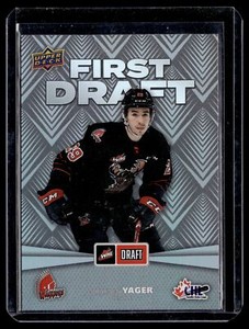 2021-22 2021-22 CHL Hockey Brayden Yager Rookie Moose Jaw Warriors #FD-8