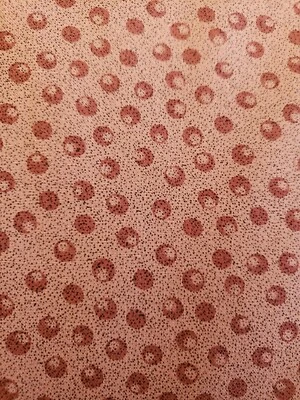 Vintage Sewing Fabric David Textiles Abstract Dots Rose Pink 1/2ydX45" Cotton - Image 1 of 4