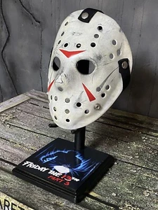 Ultimate Jason Mask With Display Stand Friday The 13th Part 3 Voorhees Replica - Picture 1 of 9