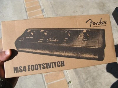 Fender Music MS4 Footswitch For 4-BTN Mustang Amplifier NIB - Image 1 of 2