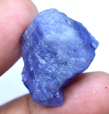 Muestra faceta áspera 34,05 quilates natural violeta azul tanzanita sin tratar certificada Foto 1 de 4
