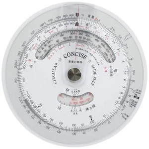 Concise 100843 Ruler Circular Slide Rule Weight Calculator Diameter 106mm NEW - Picture 1 of 2