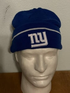 Reebok NFL New York Giants Knit Beanie Hat Blue Youth Women - New w tags - Picture 1 of 6