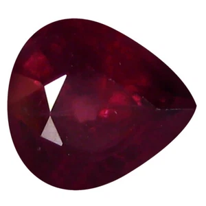 1.68 ct AAA+ Unbelievable Pear Shape (7 x 7 mm) Pinkish Red Rhodolite Garnet - Picture 1 of 1