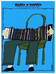 5000.Musical Poster.Tango.Accordion Interior design.Home Decorative Blue Art - Picture 1 of 1