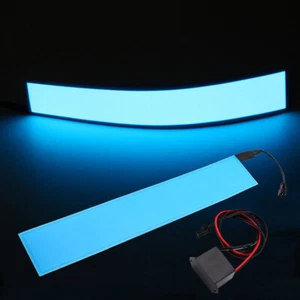 12'' x 2'' EL Electroluminescent Tape Panel Neon Back Light Blue 12V Inverter AU - Foto 1 di 9
