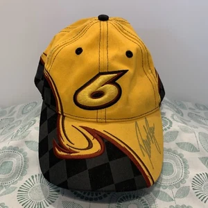 NASCAR David Ragan Autographed Hat Chase Authentics Racing Cap Flames UPS #6 - Picture 1 of 10