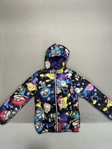 Kids 2022 Nickelodeon Rugrats in Space Puffer Jacket Size 7/8 - Picture 1 of 6