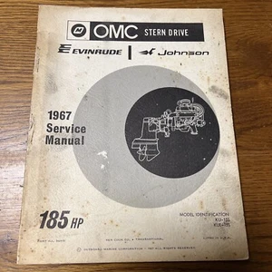 1967 OMC sterndrive service manual 185 hp KU-15S KUE-15S - Bild 1 von 4