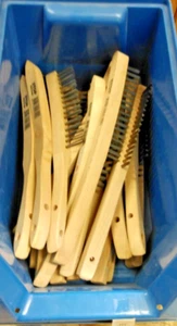 Hand - Stahldrahtbürste, glatter Draht 1reihig, Draht 0,35 mm, - Bild 1 von 5