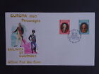 GUE134 GB Guernsey Okładka znaczków pierwszego dnia Europa z 1980 roku