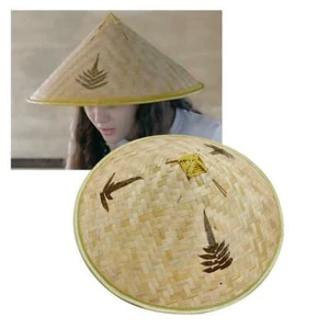 Chinesischer orientalischer vietnamesischer Stroh Bambus Sonnenhut Bauernhut bester Reis R3P7 - Bild 1 von 10
