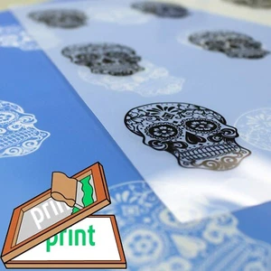 8,5 x 11,50 Blatt, Siebdruck milchig transparent Laserdruckfolie - Bild 1 von 8