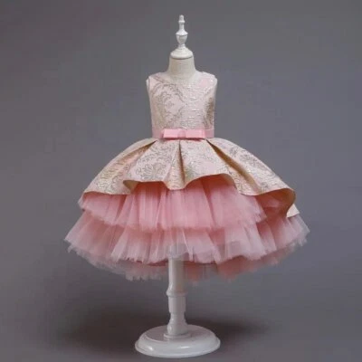 Luxury Birthday Wedding beautiful pink dream girl dress 5003 - Imagem 1 de 4