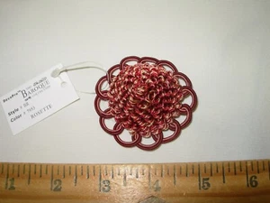 4 STÜCK DEKO PRO BAROCK ROSETTEN KNOPFBORTE STOFF FÜR WENIGER - Bild 1 von 2