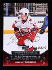 2015 Upper Deck Buybacks Buyback Jeunes Lanceurs Gold Ink /25 Jeff Skinner Auto