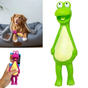 Juguete chirriante de rana de goma mascota perro cachorro duradero estridente juguete masticar divertido - Imagen 1 de 1