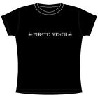 Pirate Wench Skull & Bones Humor Women's Graphic Baby Doll T Shirt S - 2Xl