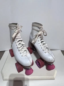 Chicago Women’s Pro-Star Roller Skates – White/Pink Rink Skates Size 7 - Picture 1 of 12