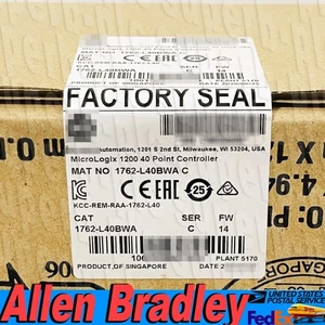 New 1762-L40BWA MicroLogix 1200 40 Point Controller 1762-L40BWA 1pcs US Free Tax - Picture 1 of 1