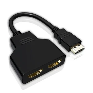 Einfaches Verbinden mehrerer Geräte mit diesem Split-Kabel mit zwei Ausgängen - Afbeelding 1 van 6