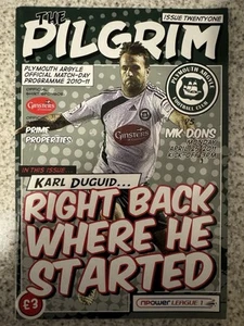 2010/11 Plymouth Argyle v Milton Keynes Dons (25/04/11) League One Programme - Picture 1 of 1