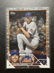 Jacob deGrom parallel - 2023 Topps Series One Collector's Box Silver Foil #48 - Picture 1 of 2