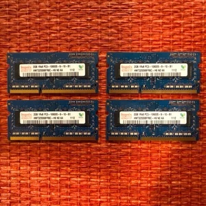Hynix 8GB (4x2GB) 1Rx8 PC3-10600S DDR3-1333 Laptop SODIMM RAM Memory - Picture 1 of 2