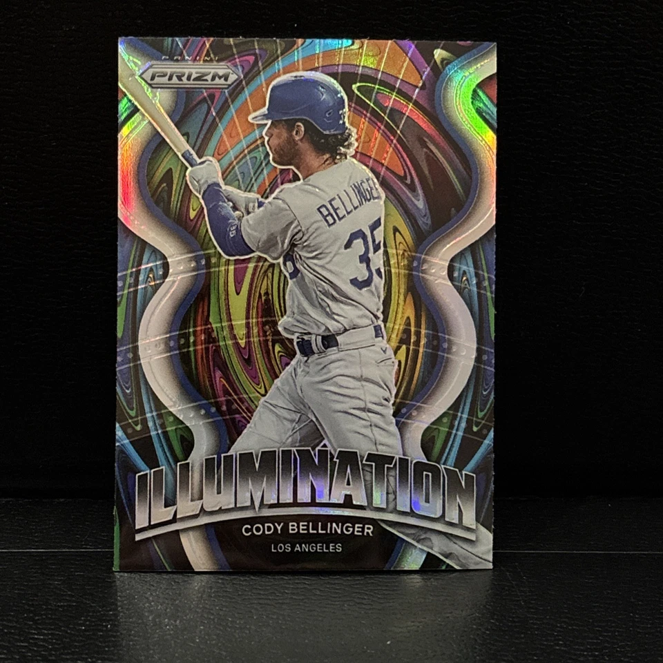 2022 Panini Prizm - Illumination Cody Bellinger #IL-3 White Wave Prizm - Image 1 of 4