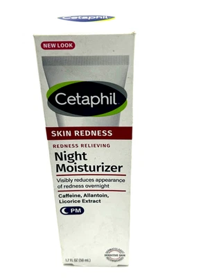 Hidratante noturno para alívio da vermelhidão da pele Cetaphil 1,7 oz novo na caixa frete grátis - Imagem 1 de 2