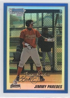 2010 Bowman Chrome Prospects Blue Refractor /150 Jimmy Paredes #BCP138 - Image 1 of 2