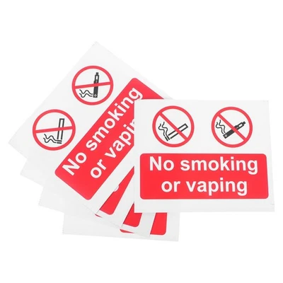  5 pezzi No Smoking adesivi segnali di avvertimento auto adesivi Descali per la - Imagen 1 de 4