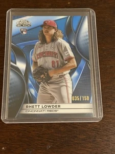 2025 Topps Chrome Black Baseball BLUE RHETT LOWDER ROOKIE CARD # 035/150 - Bild 1 von 6
