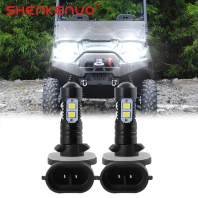 For ATV Polaris Ranger XP 500 700 800 900 1000 2007-18 New LED Headlight Bulbs - Image 1 of 4